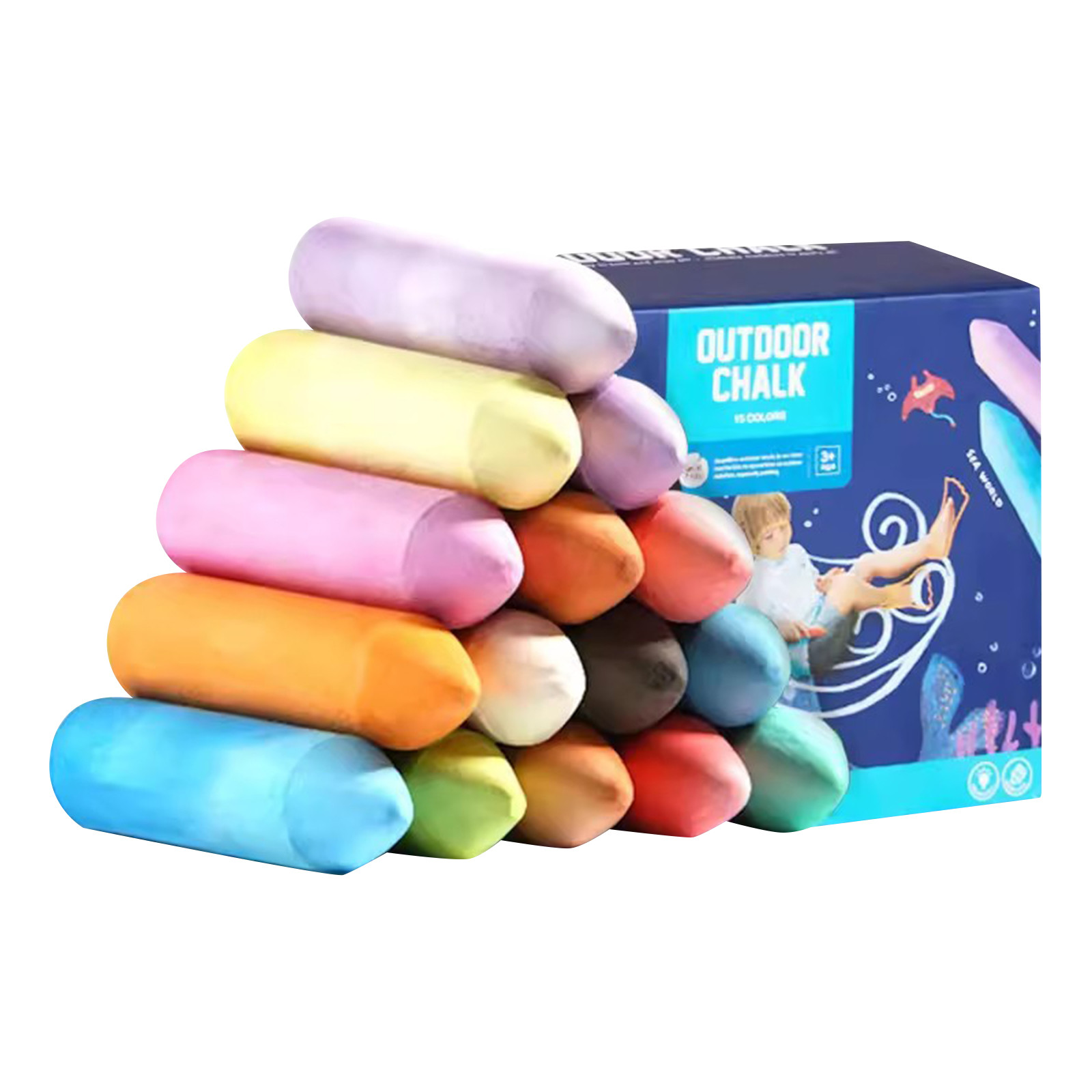 Washable Jumbo Sidewalk Colors - đánh giá và giá Art Craft Jumbo