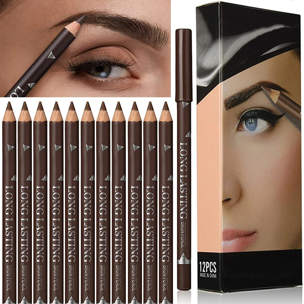 6/12Pcs Eye Brow Pencil Waterp - đánh giá và giá Colored Pencil Professional