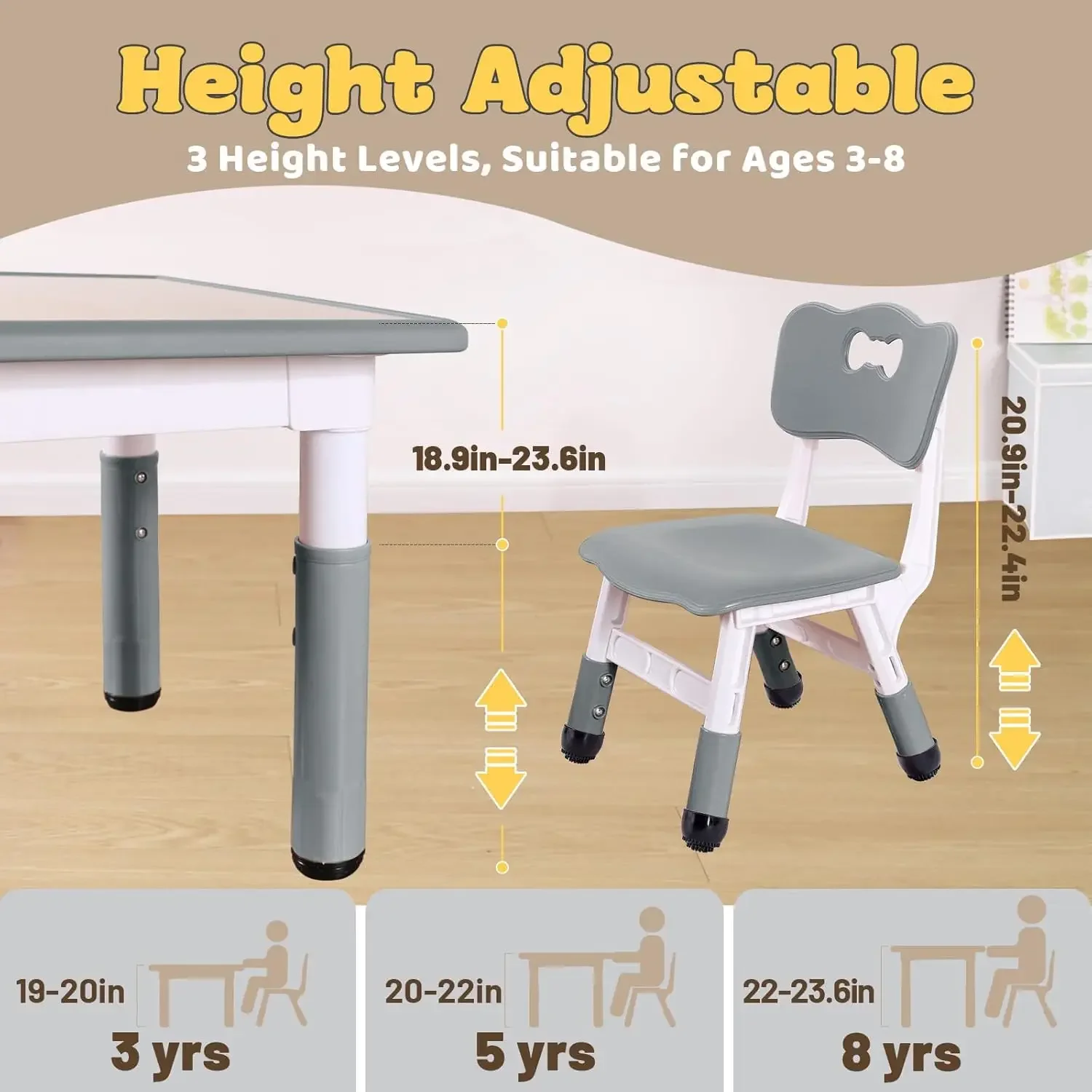 Kids Table and 2 Chairs Set fo - đánh giá và giá Art Craft Toddlers