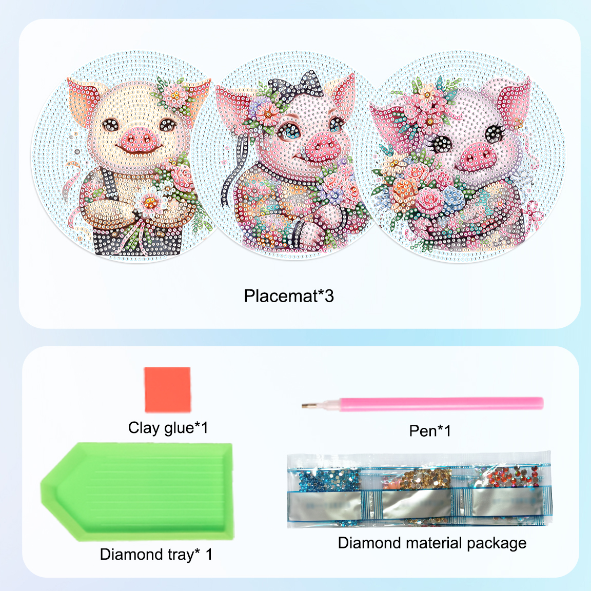 3Pcs Diamond Art Painting Plac - đánh giá và giá Art Craft Kitchen