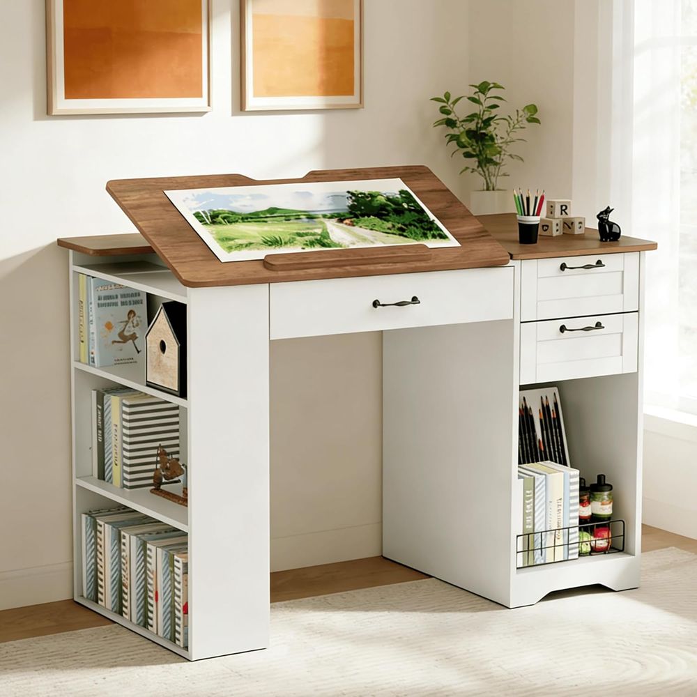 Adjustable Desk with Storage a - đánh giá và giá Art & Craft Zone