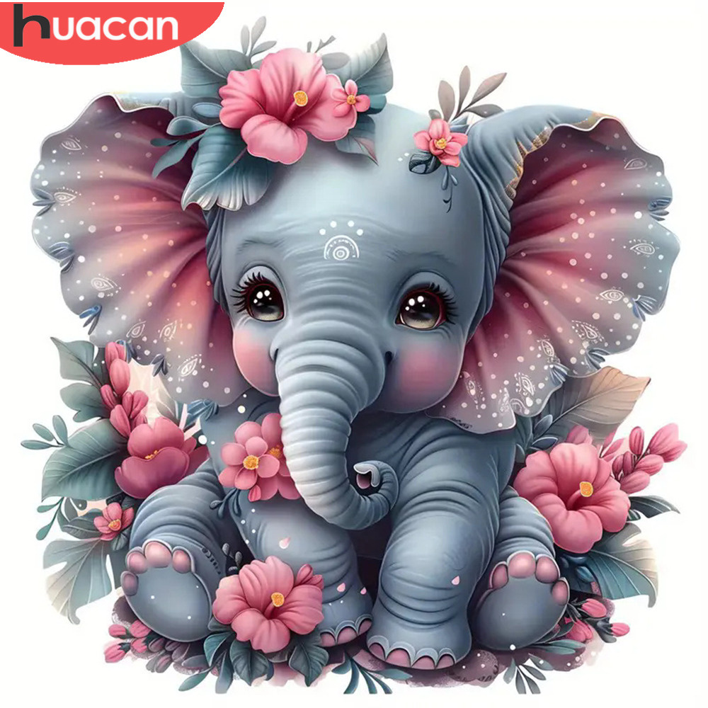 HUACAN Diamond Painting Animal - đánh giá và giá Art Craft Elephant