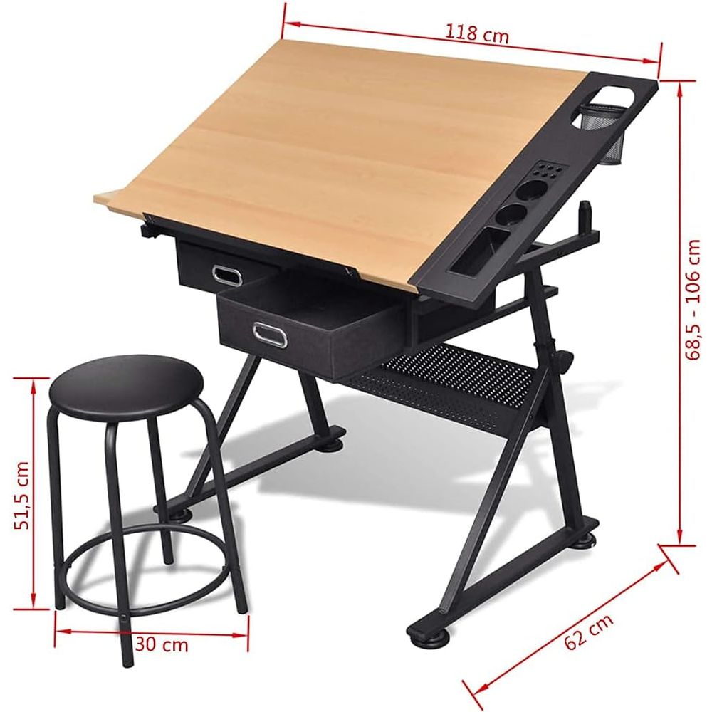 Adjustable Height Drafting Tab - đánh giá và giá Art & Craft Zone
