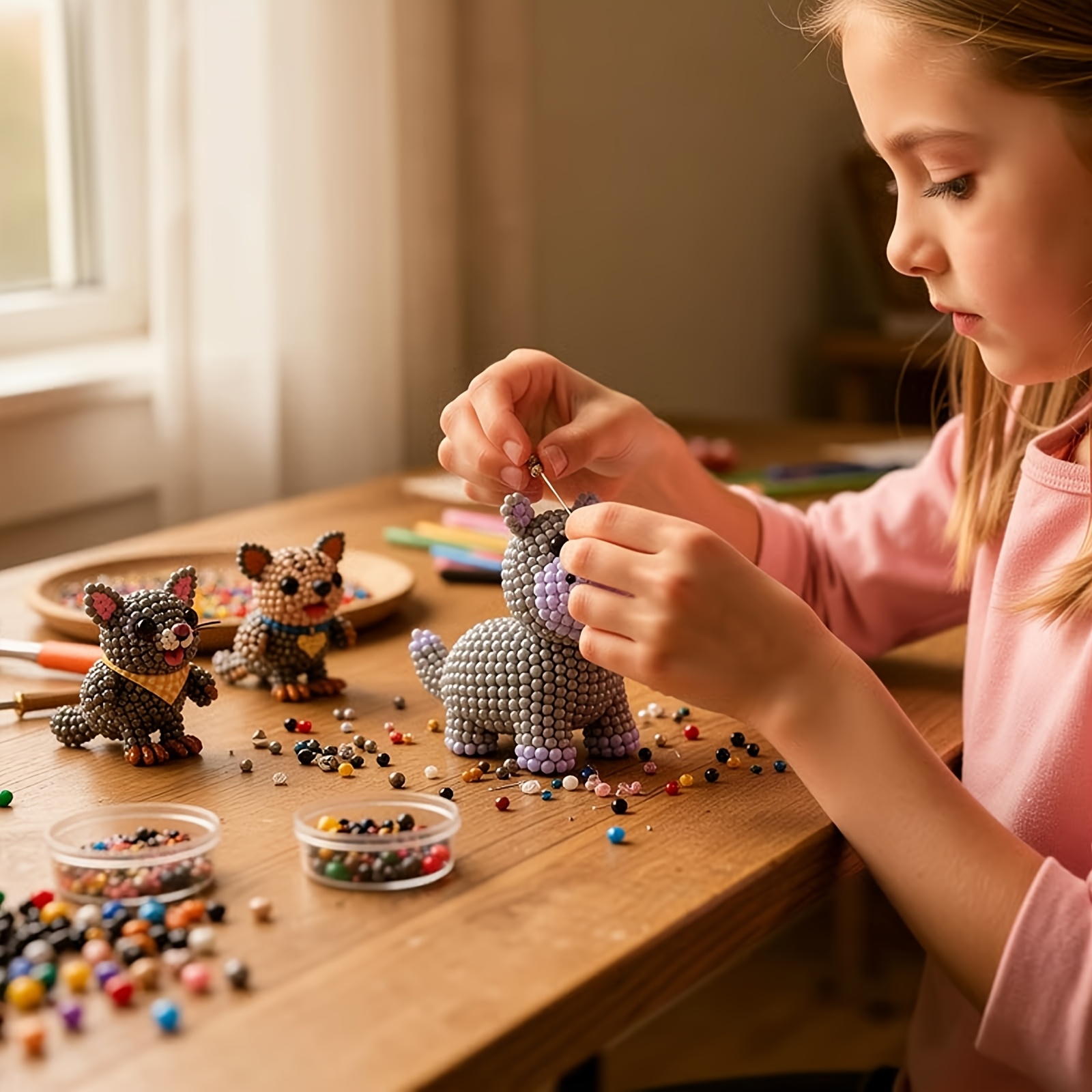 2026 Mini 3D Beaded Animal Set - đánh giá và giá Art & Craft Zone