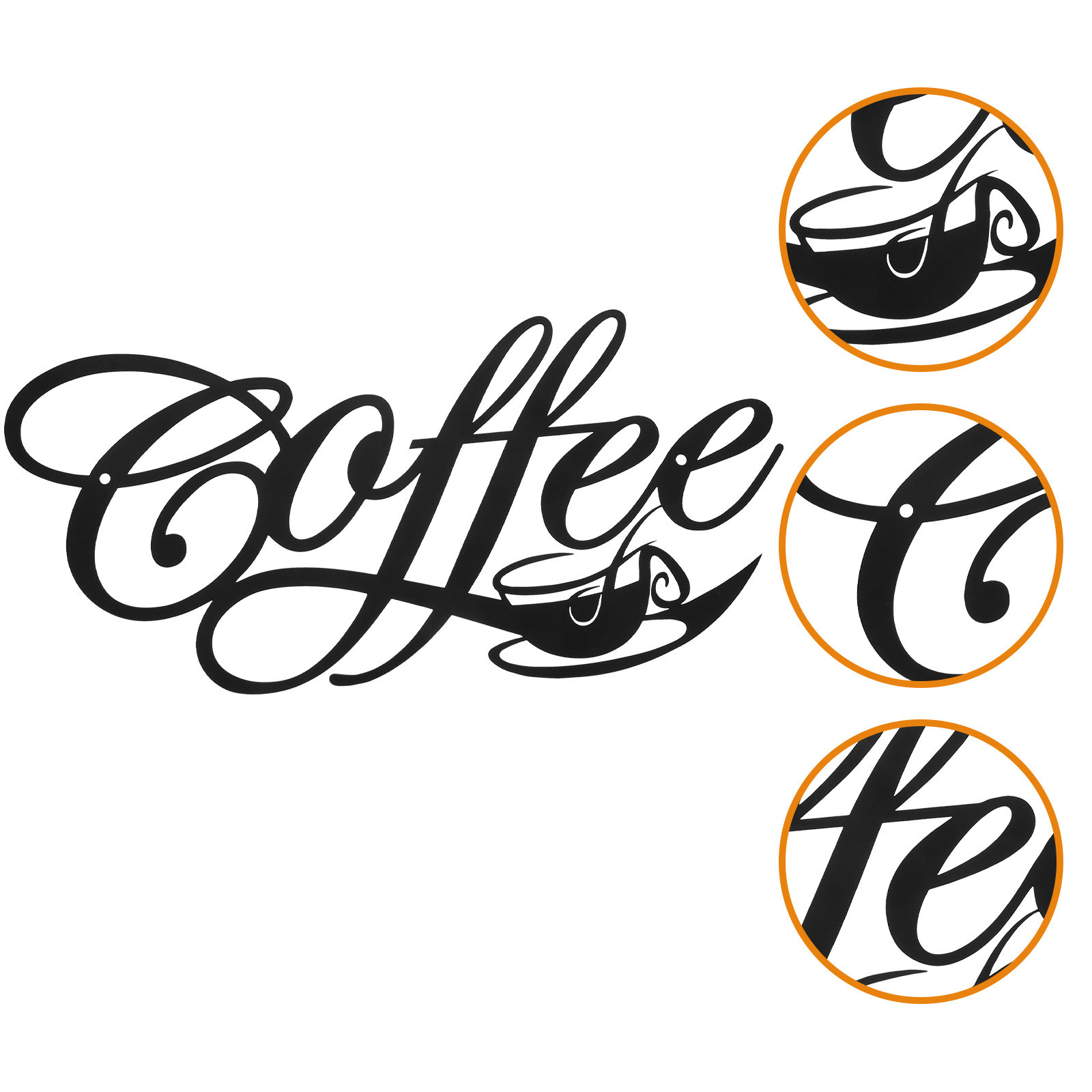 Iron Craft Coffee Alphabet Wal - đánh giá và giá Art Craft Kitchen