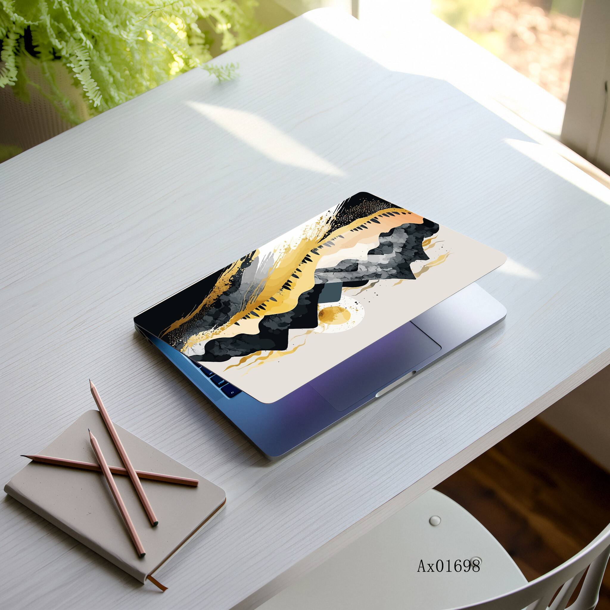 Minimalist Mountain Wave Lapto - đánh giá và giá Art Craft Notebook