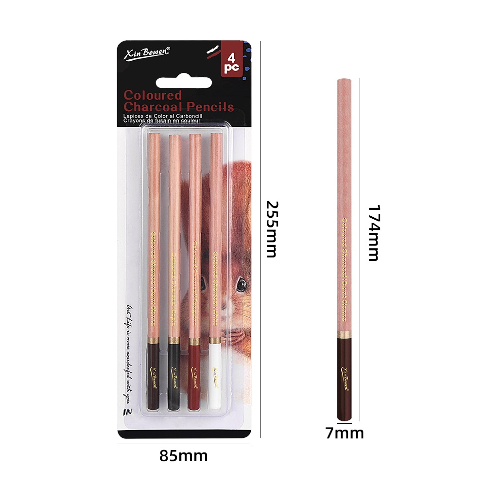 4Pcs Professional Sketch Charc - đánh giá và giá Colored Pencil Professional