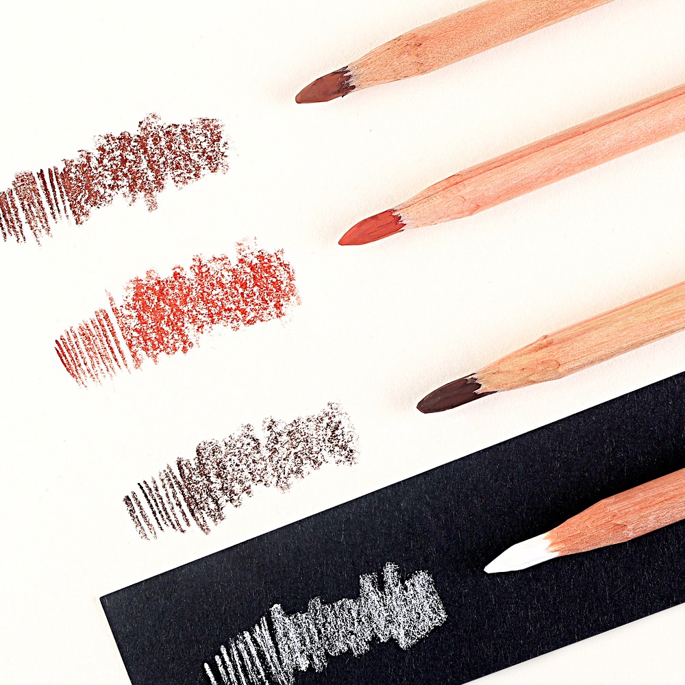 4Pcs Professional Sketch Charc - đánh giá và giá Colored Pencil Professional