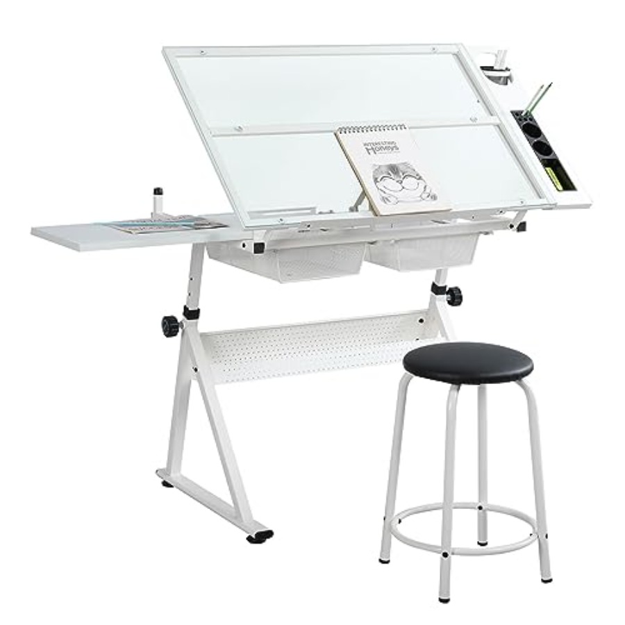 Drafting Table with Stool Mode - đánh giá và giá Art & Craft Zone
