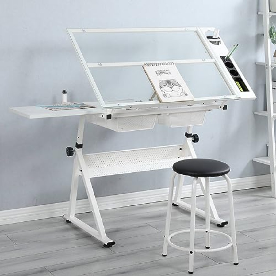 Drafting Table with Stool Mode - đánh giá và giá Art & Craft Zone