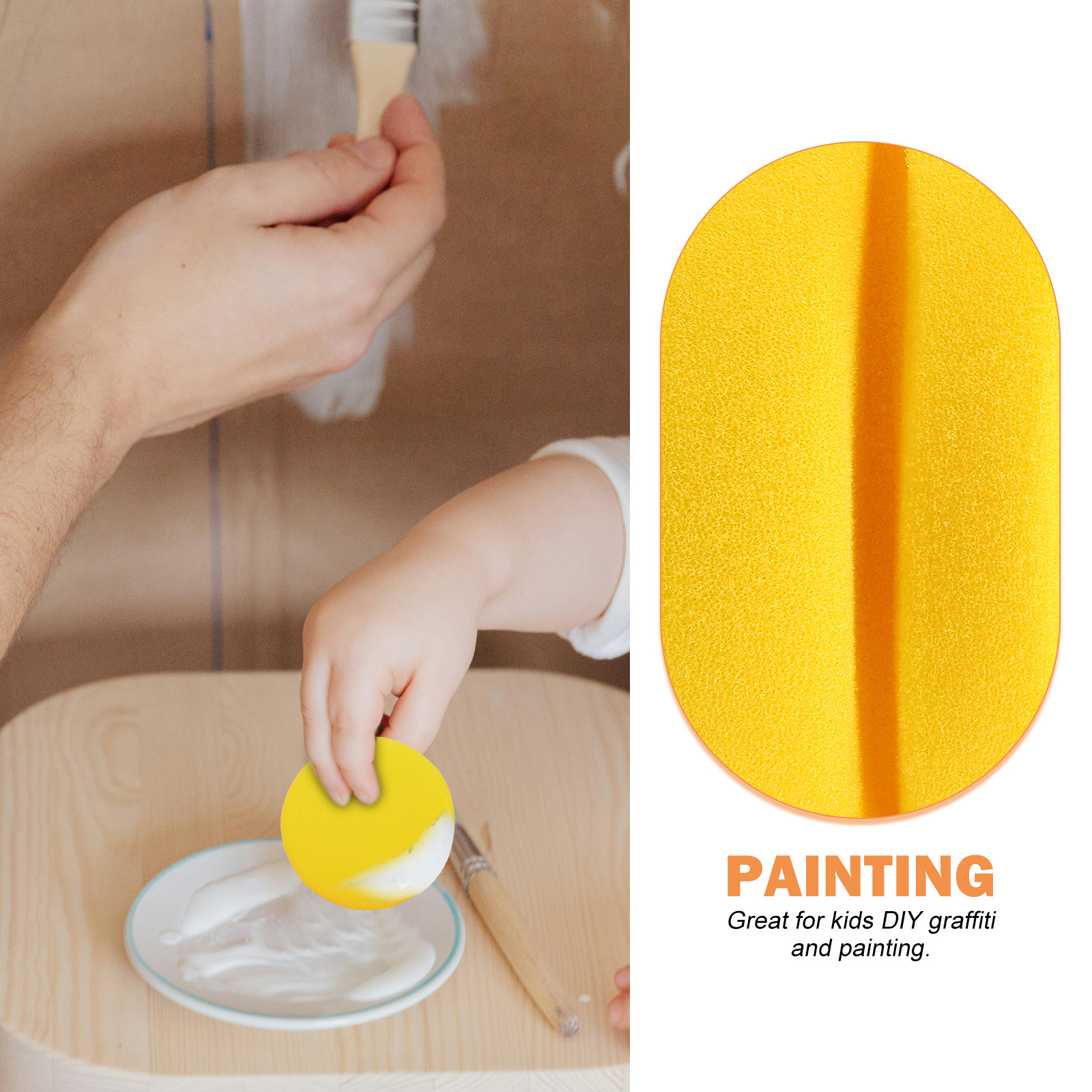 2Pcs Paint Sponge Round Set DI - đánh giá và giá Art Craft Classes