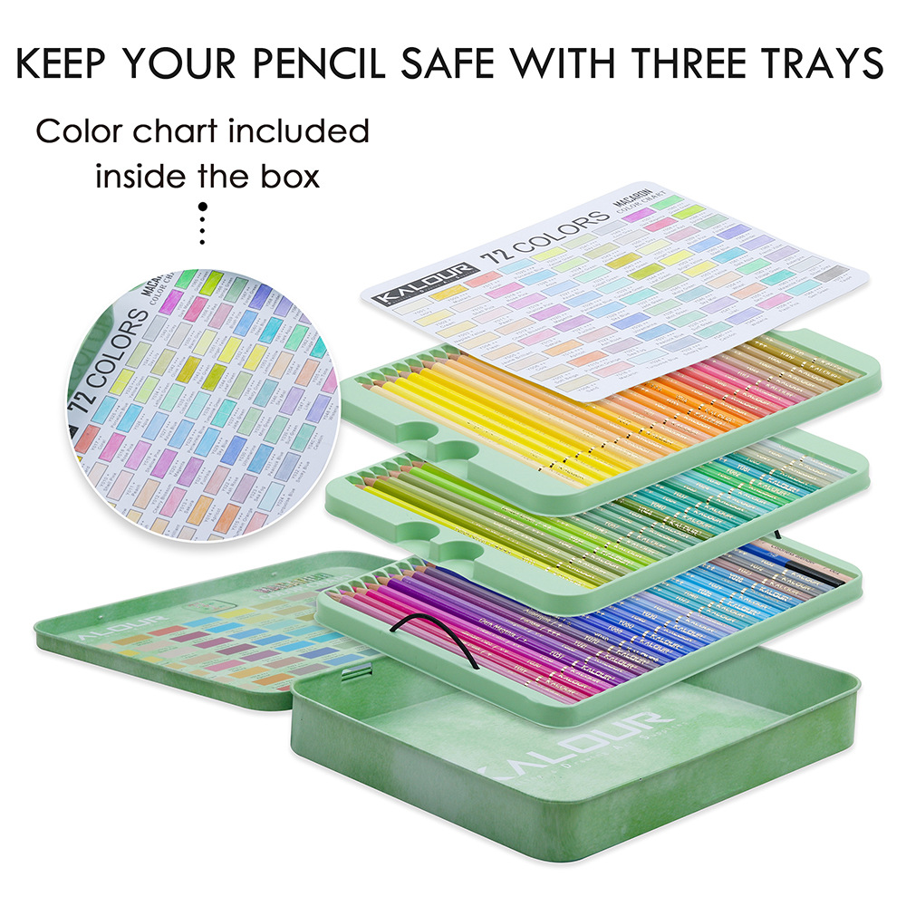 72pcs Macarons Color Pencils P - đánh giá và giá Colored Pencil Professional