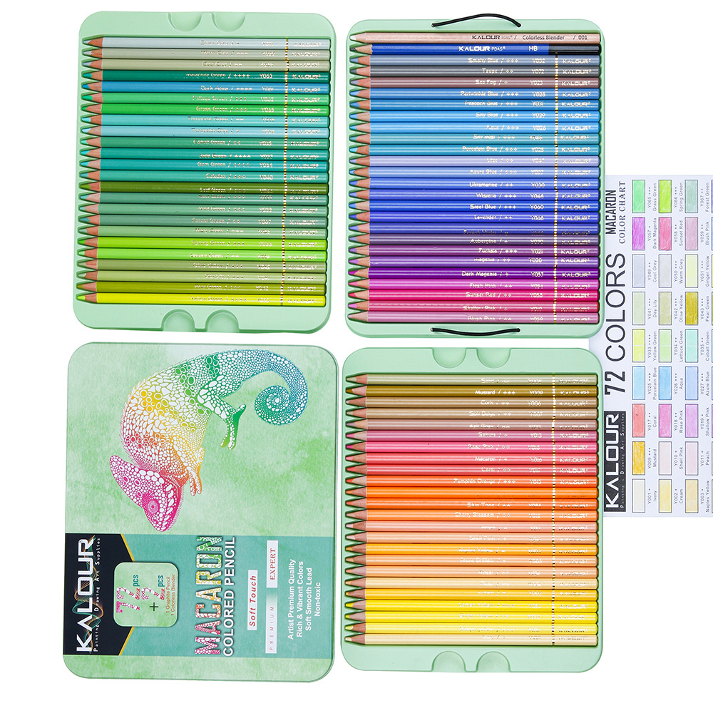 72pcs Macarons Color Pencils P - đánh giá và giá Colored Pencil Professional
