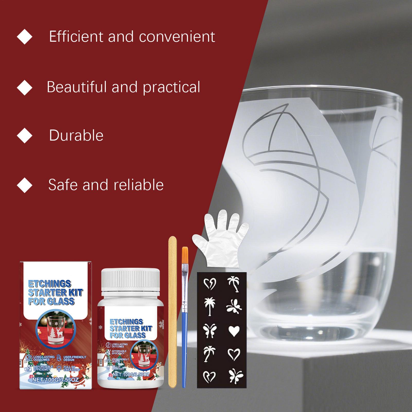 Glass Etching Kit Glass Etch S - đánh giá và giá Art Craft And Design