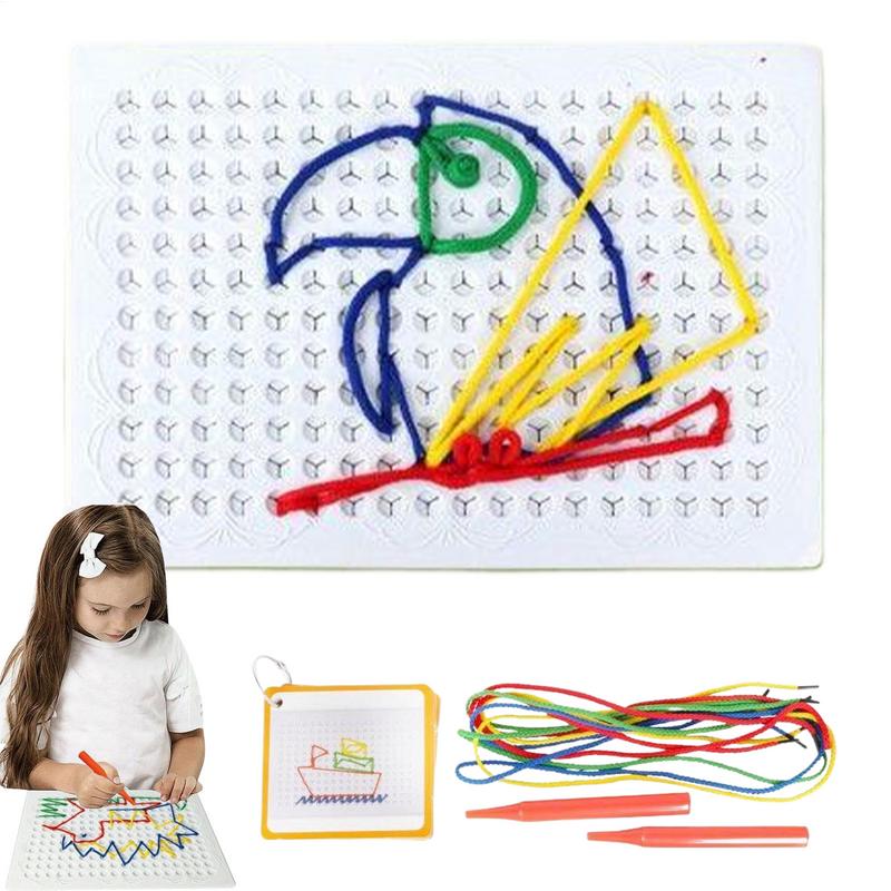 Thread Board For Kids Colorful - đánh giá và giá Art Craft Toddlers