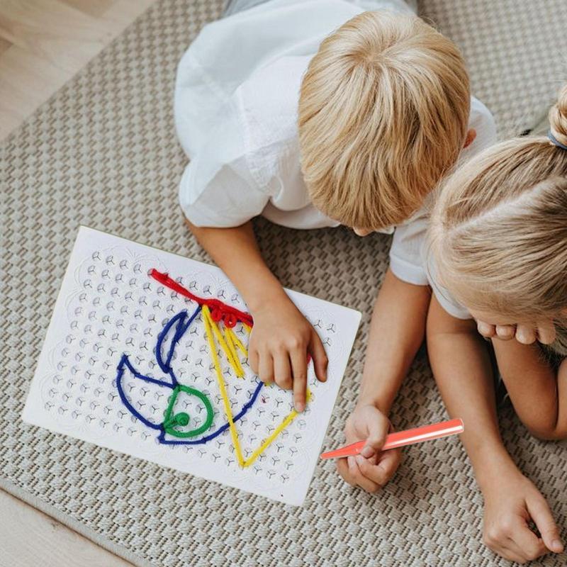Thread Board For Kids Colorful - đánh giá và giá Art Craft Toddlers