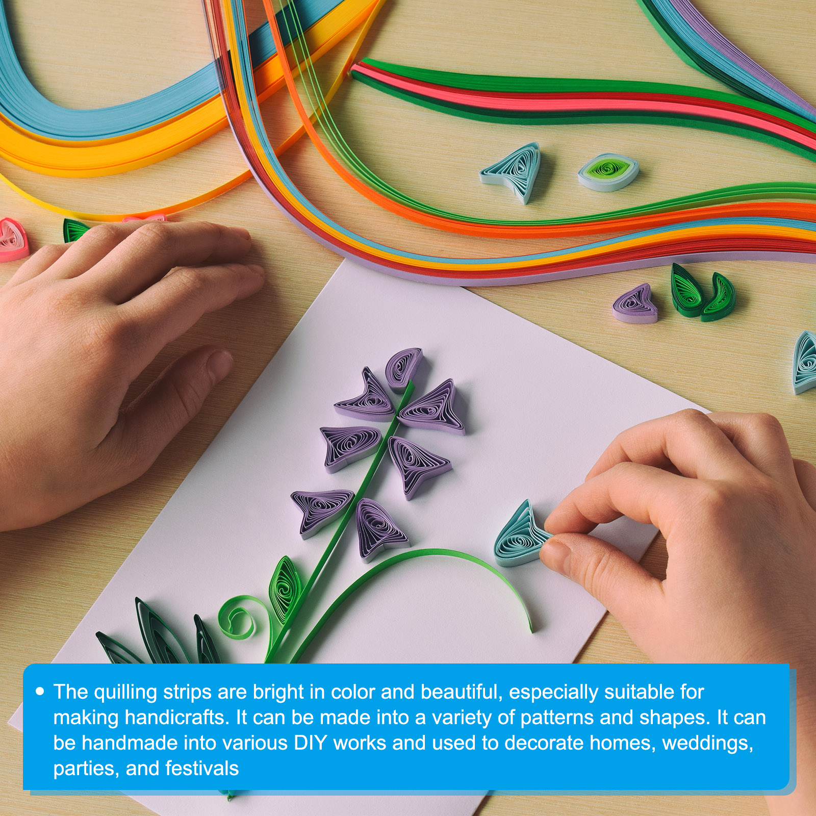 600/840pcs Quilling Strips Pap - đánh giá và giá Art Quilling Craft