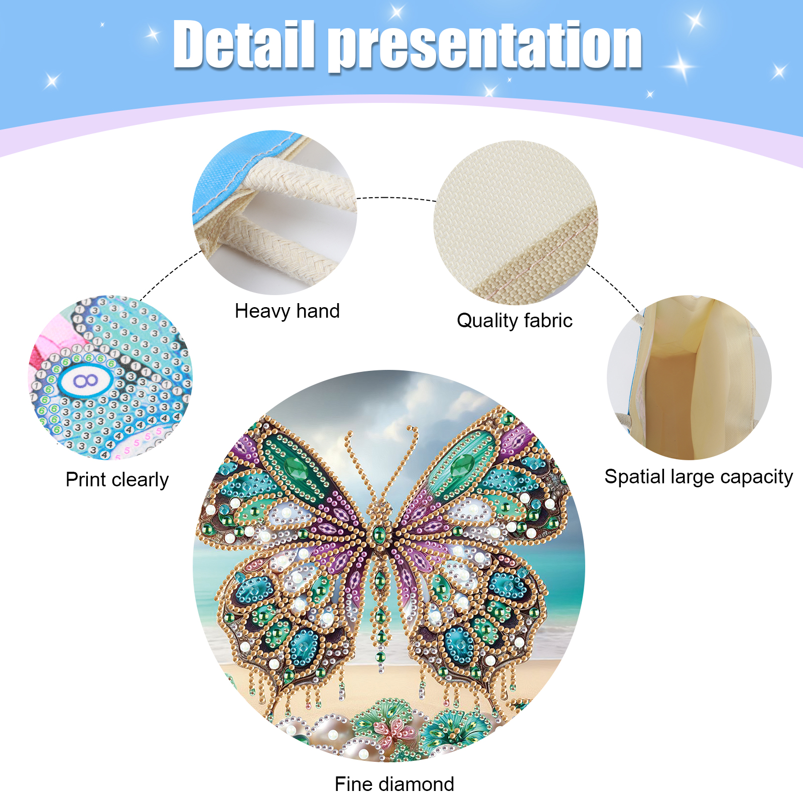 Diamond Art Painting Handbag K - đánh giá và giá Art Craft Kits