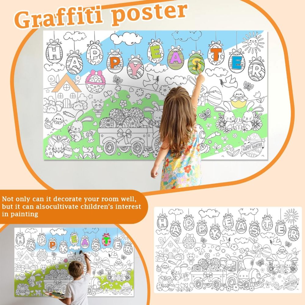 DIY Easter Giant Coloring Post - đánh giá và giá Art Craft Jumbo