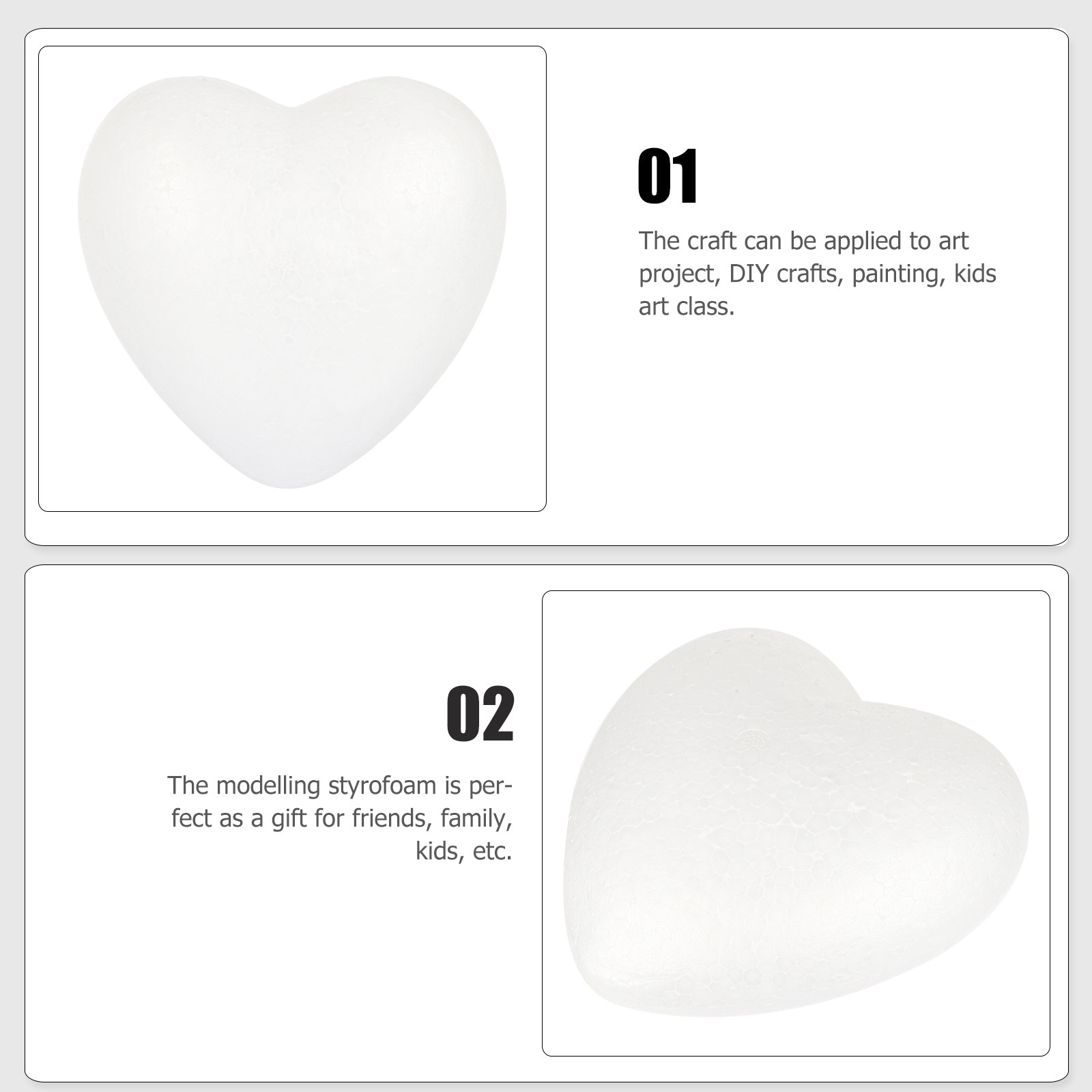 White Heart Craft Balls 15Cm P - đánh giá và giá Art Craft For Christmas