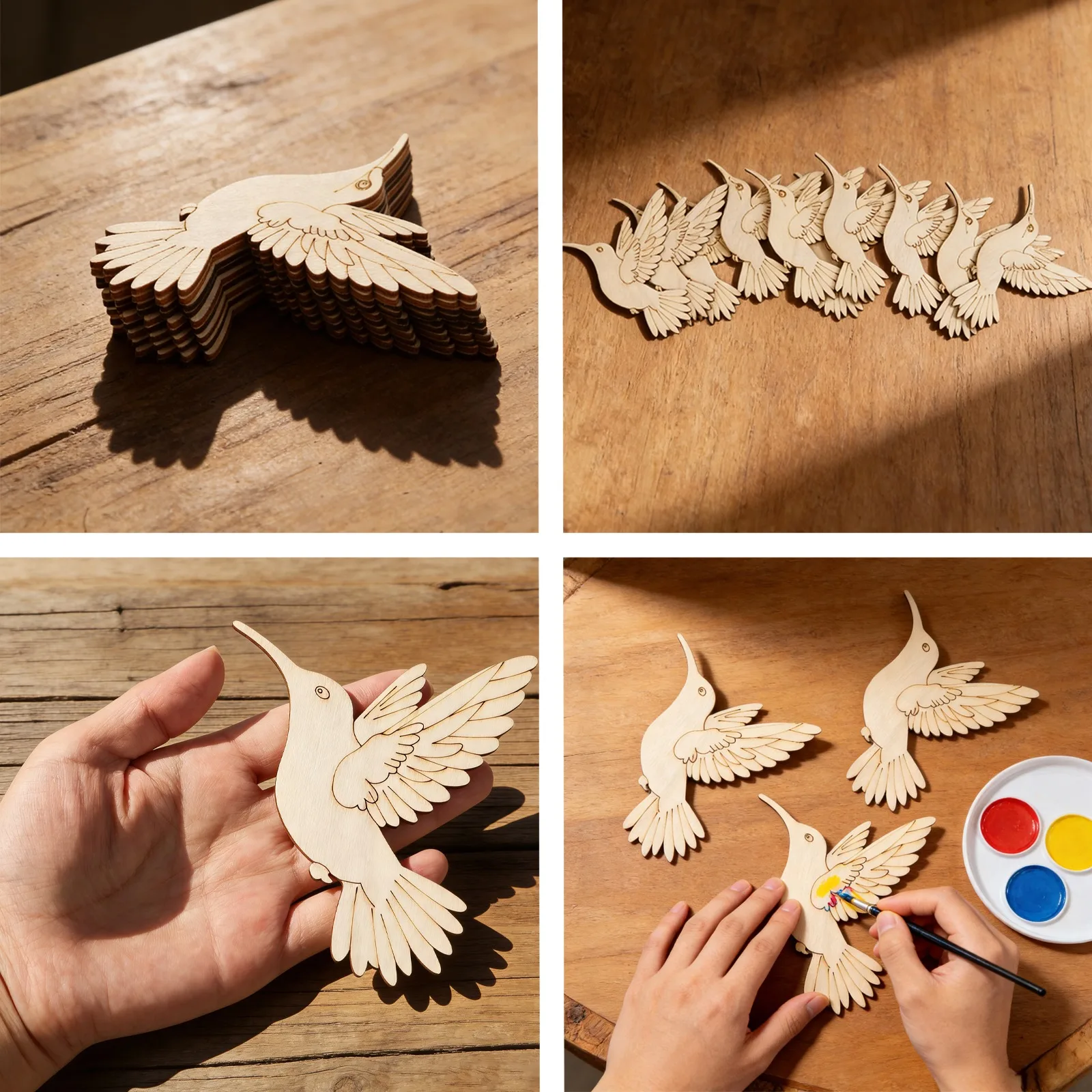 10pcs Unfinished Wood Animal B - đánh giá và giá Art & Craft Zone