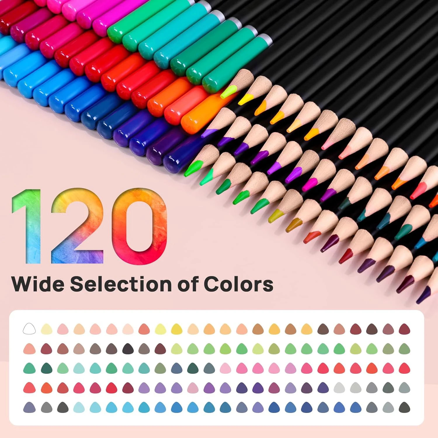 72/120 Colored Pencils Set wit - đánh giá và giá Colored Pencil Professional