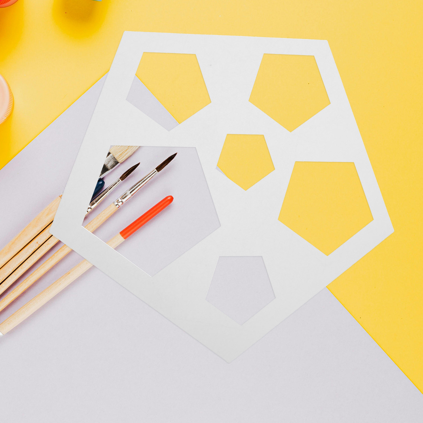 12Pcs Geometric Shape Stencils - đánh giá và giá Art Craft Preschool