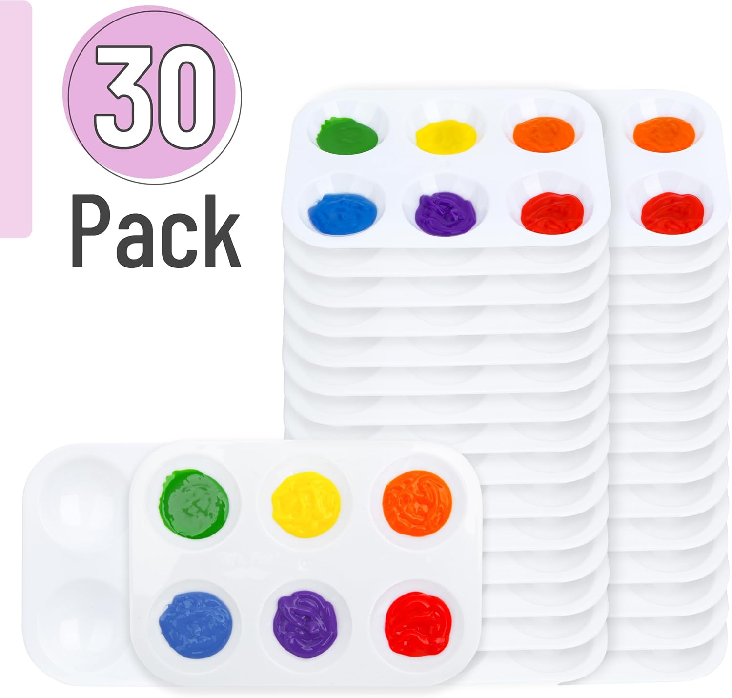 Plastic Paint Palette 30 Pack  - đánh giá và giá Art Craft Blend