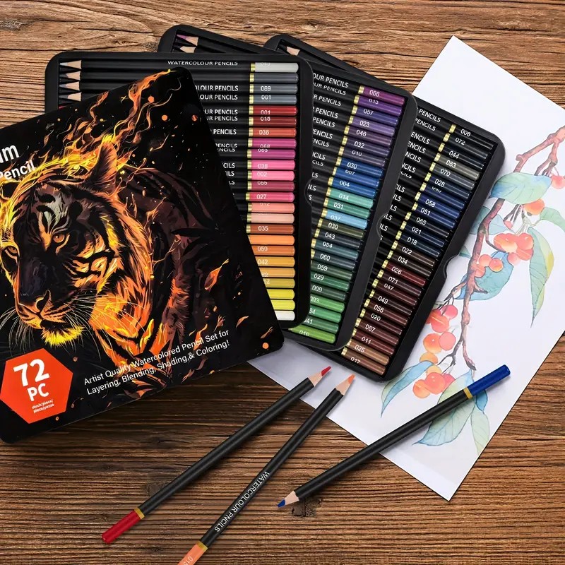 Brutfuner 72 Watercolor Pencil - đánh giá và giá Colored Pencil Professional