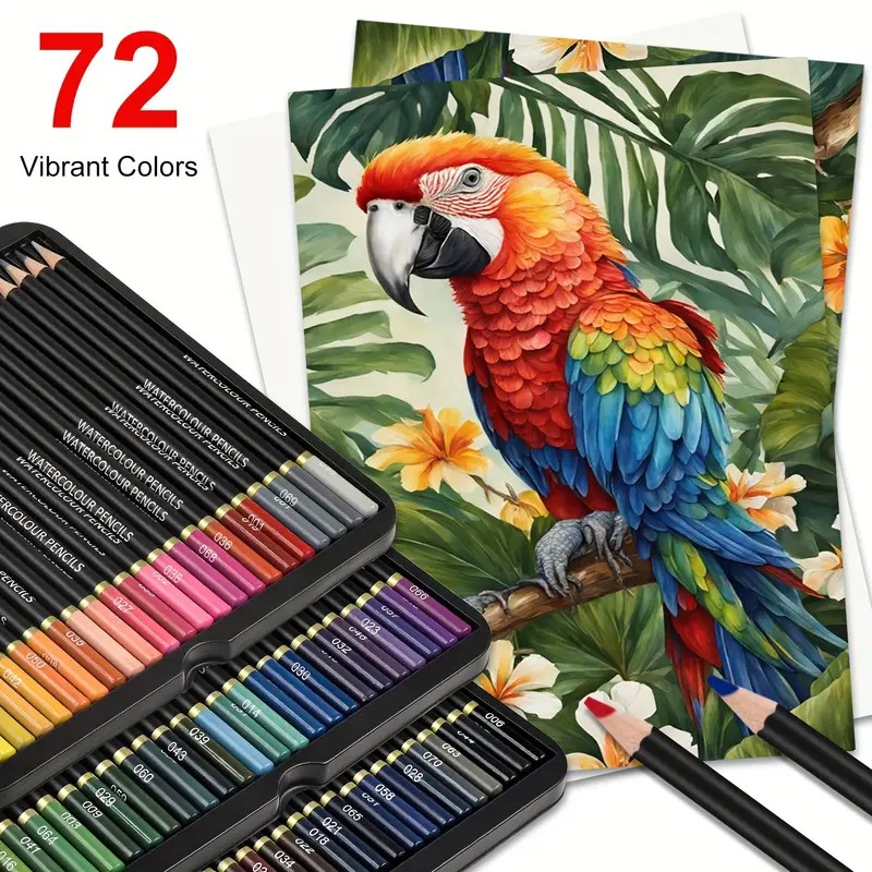 Brutfuner 72 Watercolor Pencil - đánh giá và giá Colored Pencil Professional
