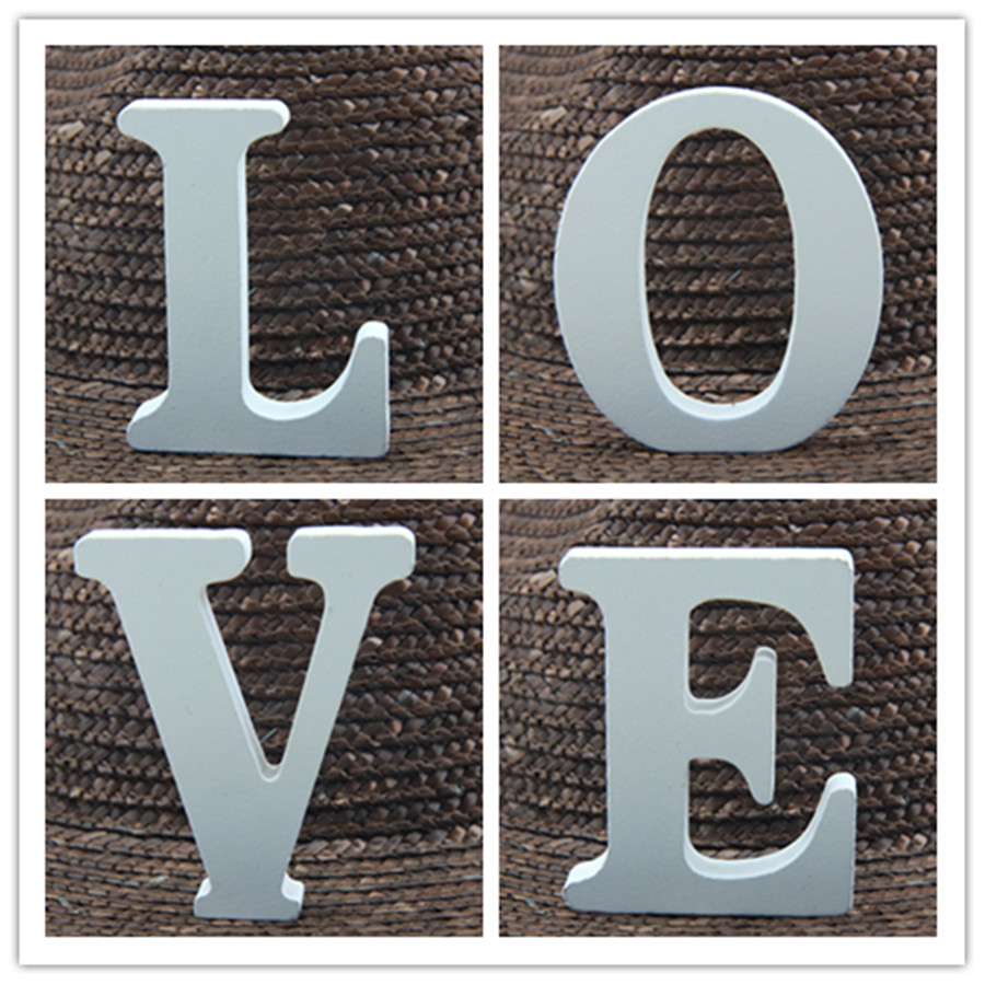 1pc 8CM White Wooden Letter En - đánh giá và giá Art Craft And Design