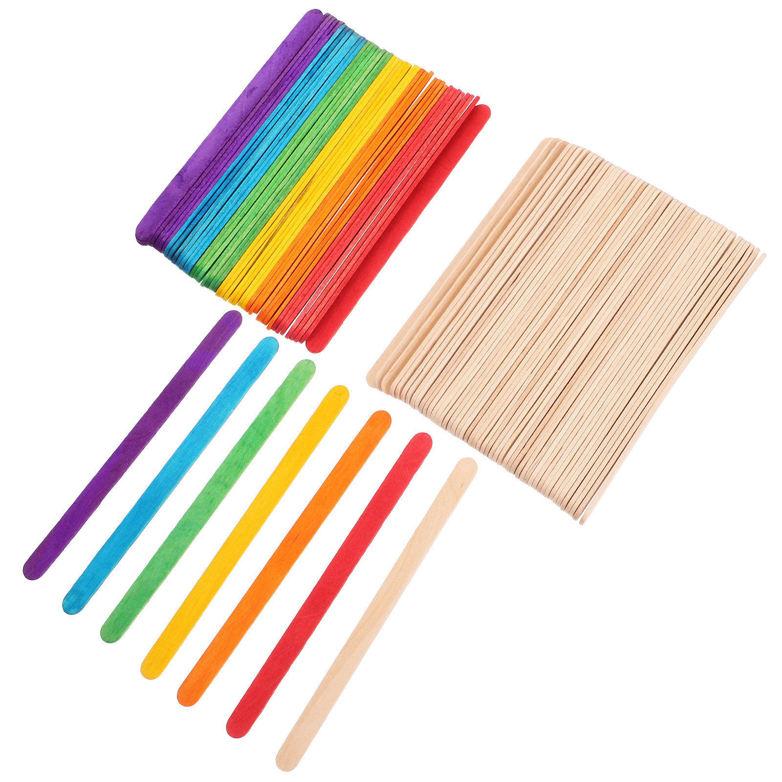 200Pcs Colored Jumbo Wooden Cr - đánh giá và giá Art Craft Jumbo