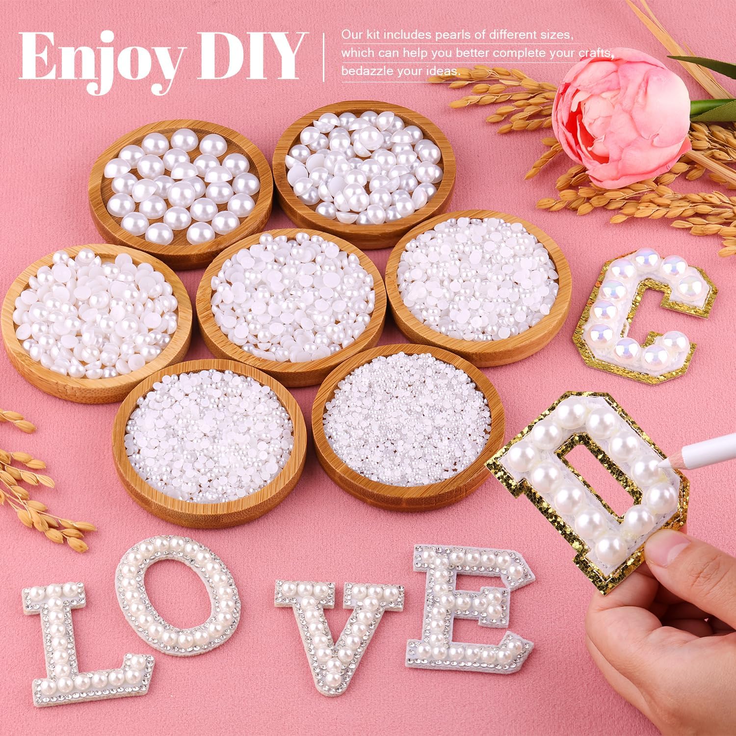 16500Pcs White Flatback Pearls - đánh giá và giá Art Craft Kits