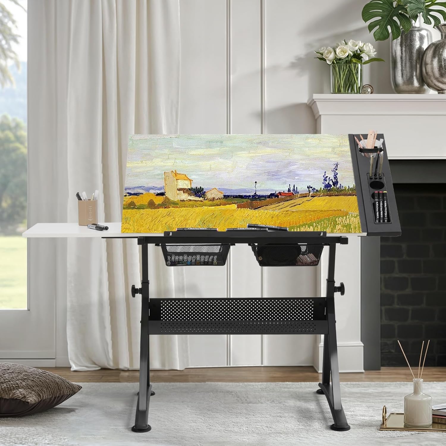 Adjustable Drafting Desk with  - đánh giá và giá Art & Craft Zone