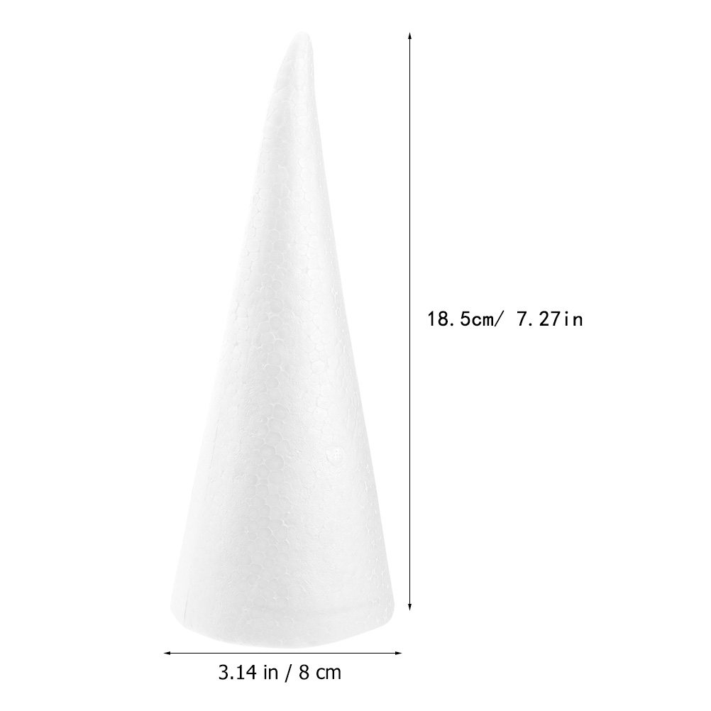 18Pcs White Foam Cones for DIY - đánh giá và giá Art Craft For Christmas