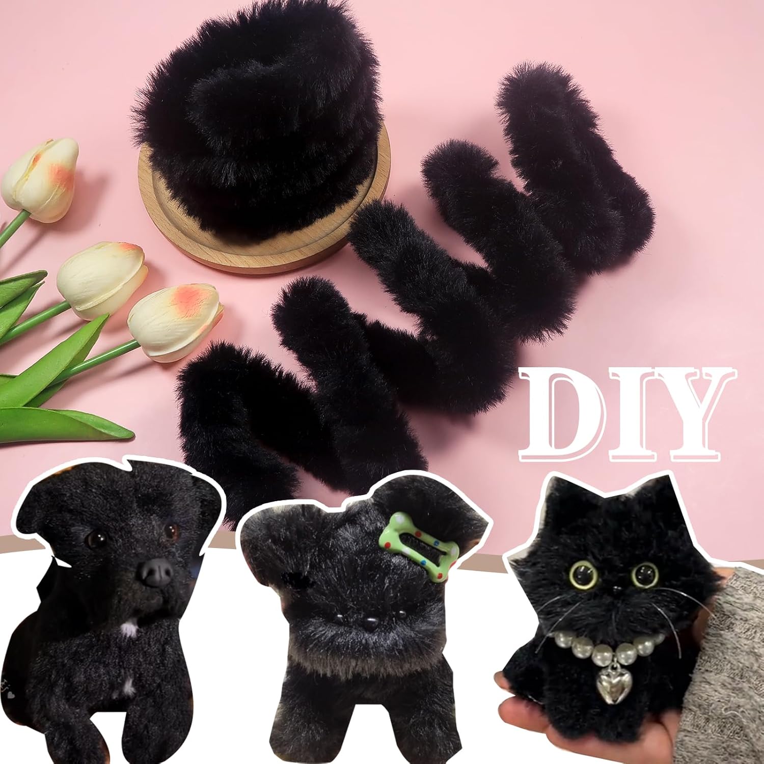 4Pcs Black Pipe Cleaners Craft - đánh giá và giá Art Craft Jumbo