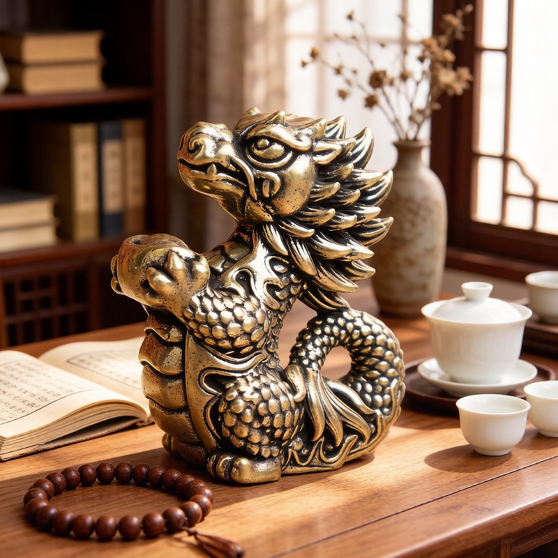 Antique Brass Zodiac Dragon Fi - đánh giá và giá Exhibition Of Art And Craft