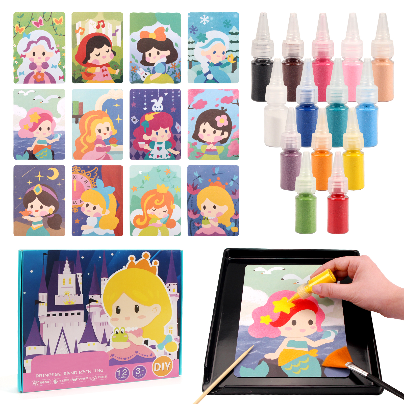 Sand Art Kit DIY Sand Painting - đánh giá và giá Art Craft Notebook