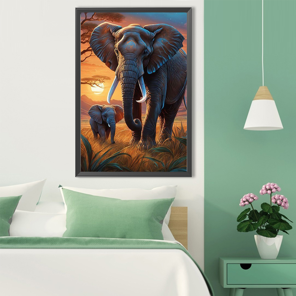 5D DIY Full Round Drill Diamon - đánh giá và giá Art Craft Elephant