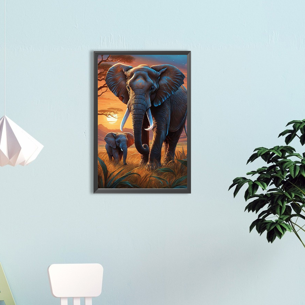 5D DIY Full Round Drill Diamon - đánh giá và giá Art Craft Elephant