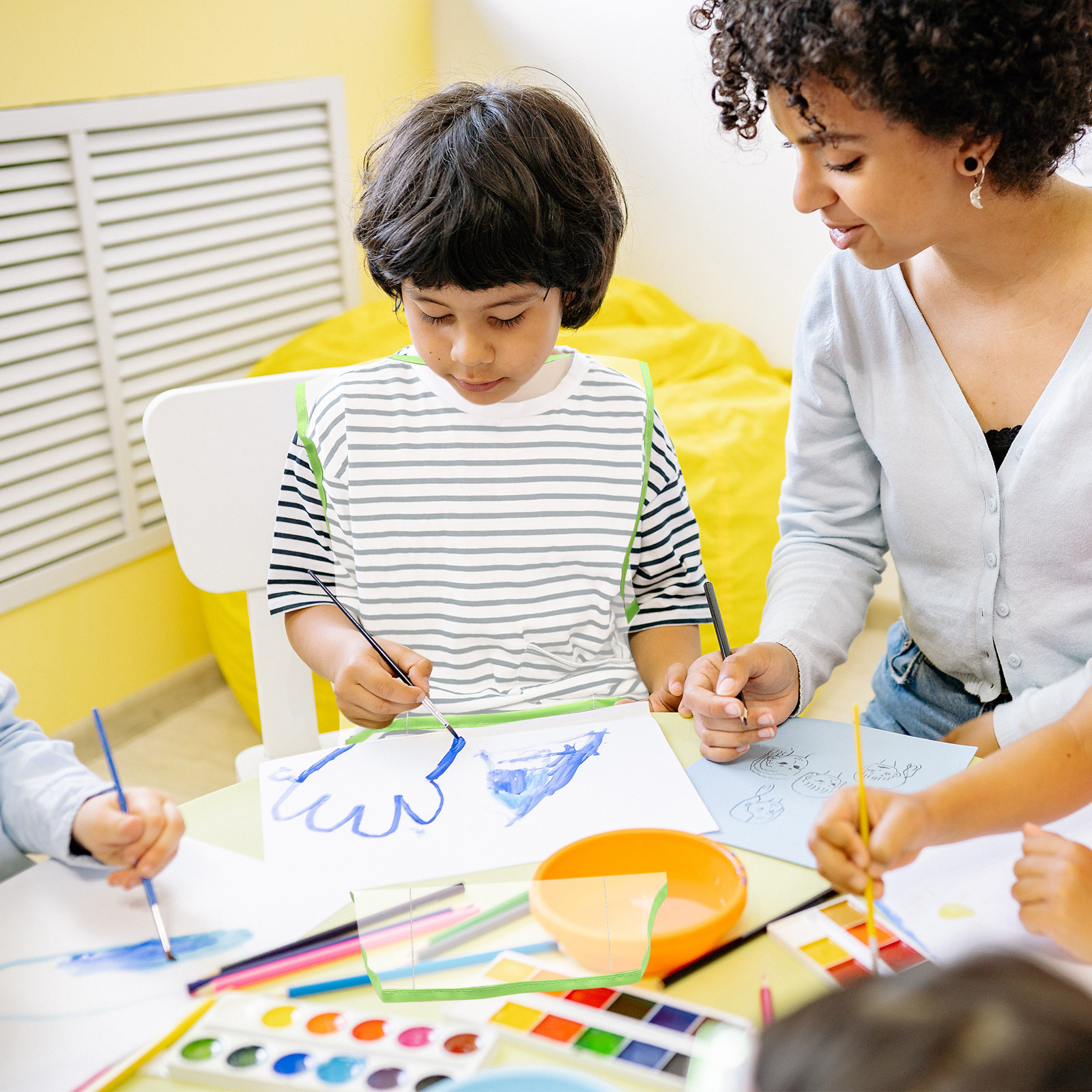 1pc Kids Art Waterproof Painti - đánh giá và giá Art Craft Toddlers