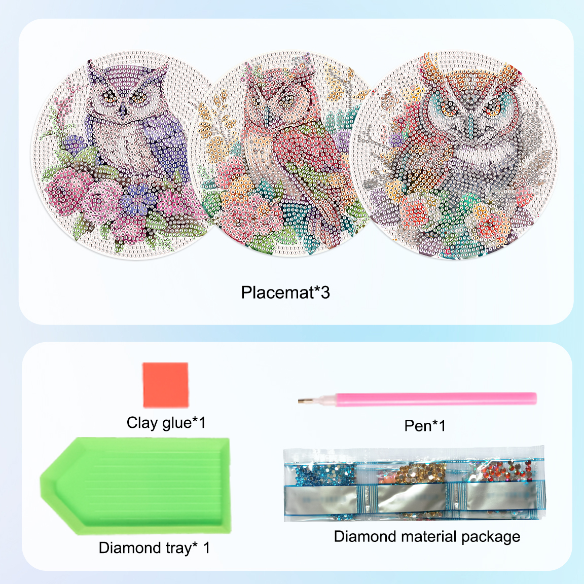 3Pcs Diamond Art Painting Plac - đánh giá và giá Art Craft Kitchen