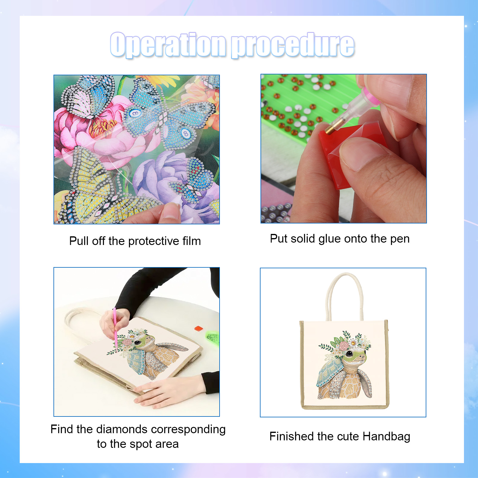 Diamond Art Painting Handbag K - đánh giá và giá Art Craft Bag