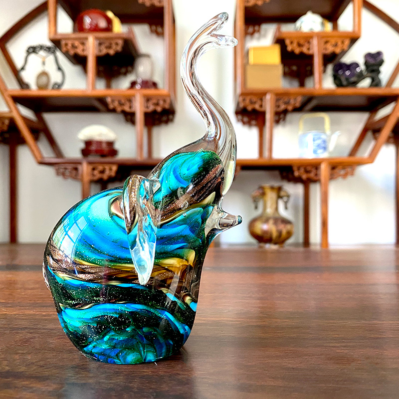 4 Colors Crystal Glass Elephan - đánh giá và giá Art Craft Elephant
