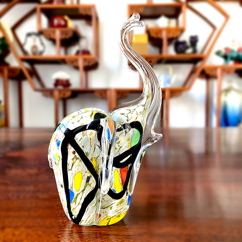 4 Colors Crystal Glass Elephan - đánh giá và giá Art Craft Elephant