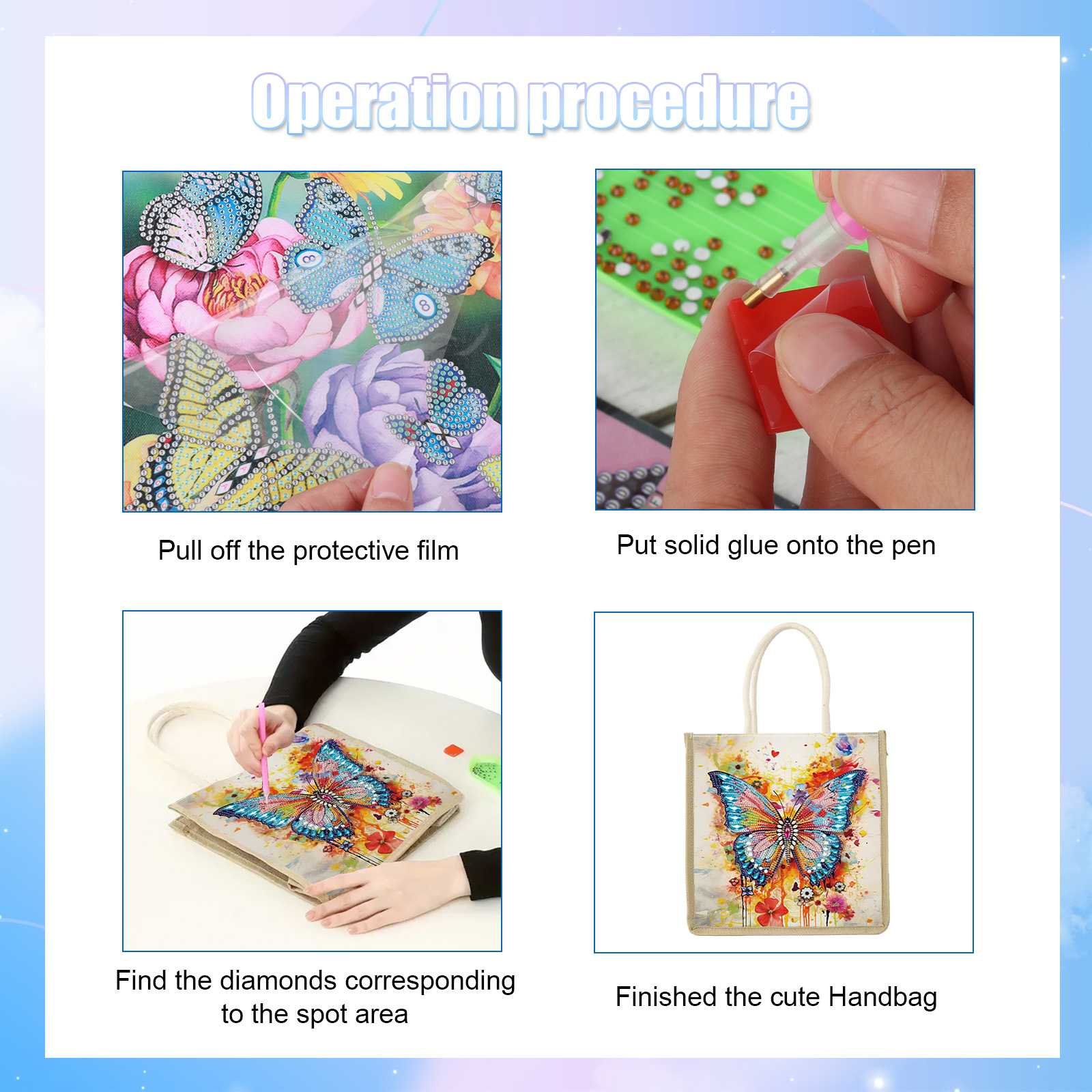 Diamond Painting Handbag Kits, - đánh giá và giá Art Craft Bag
