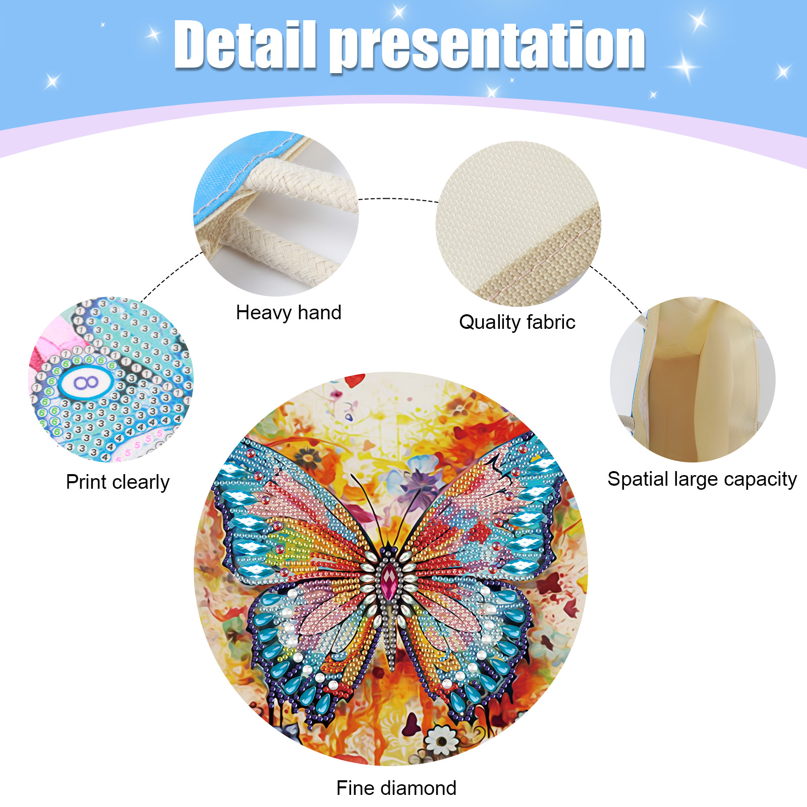 Diamond Painting Handbag Kits, - đánh giá và giá Art Craft Bag