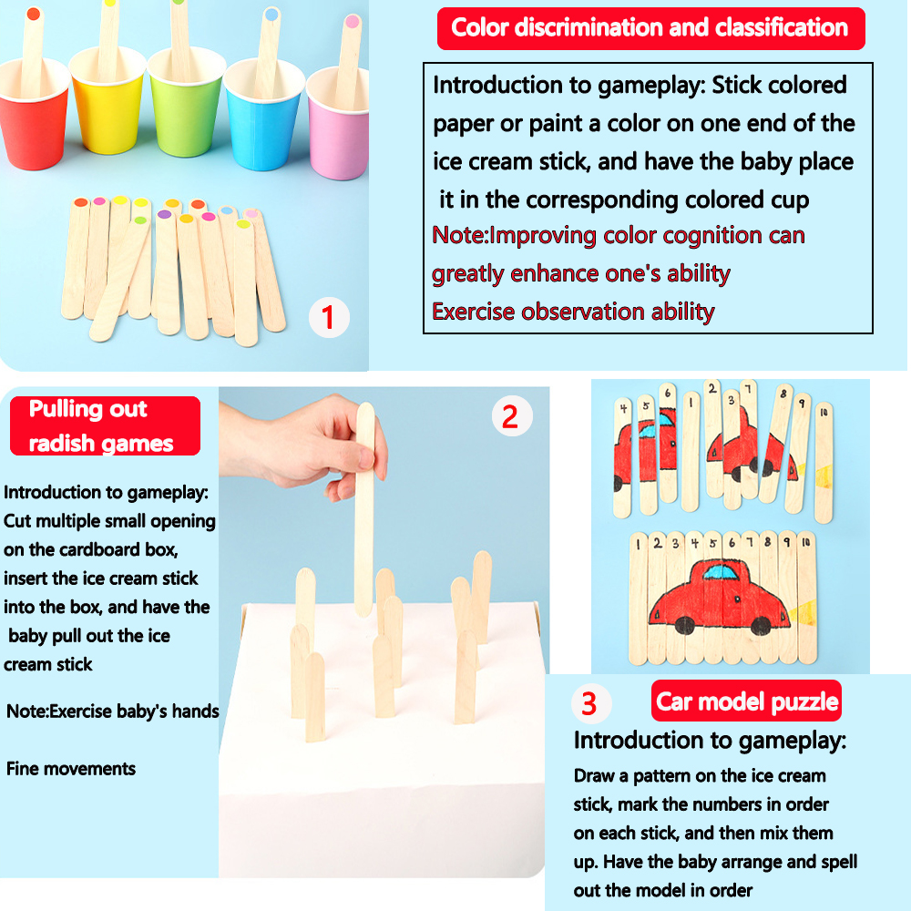 20/100/500Pcs Ice Cream Popsic - đánh giá và giá Art Craft Kitchen