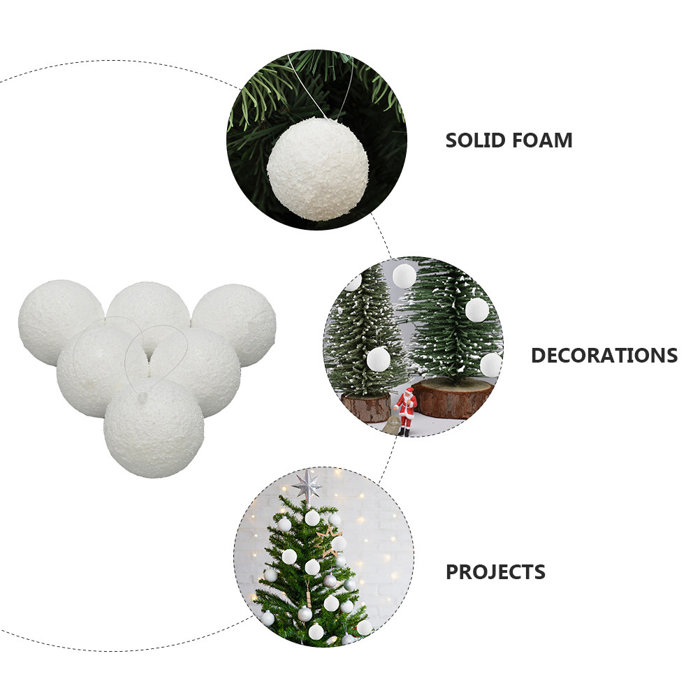 6Pcs Art Ball White Craft Sphe - đánh giá và giá Art Craft For Christmas