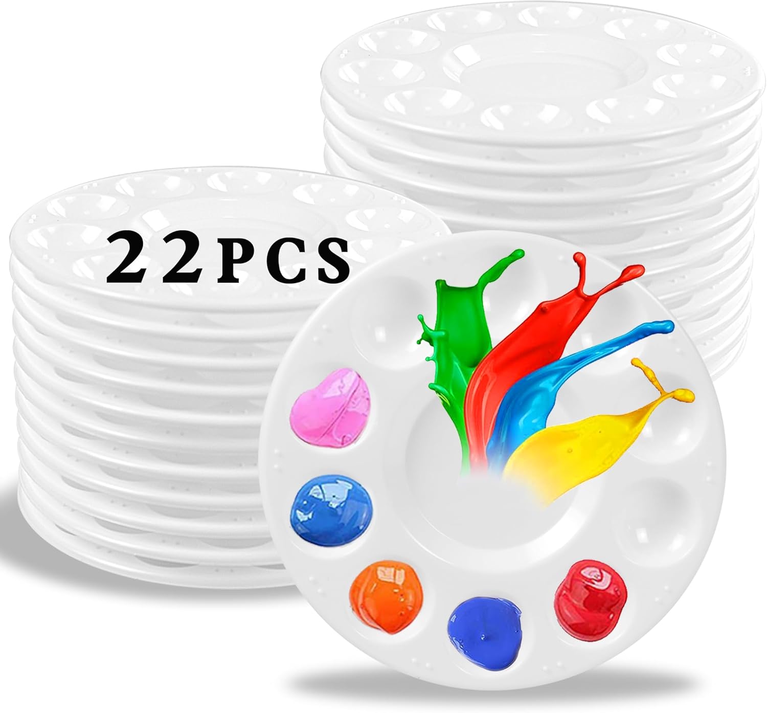 22pcs Paint Palettes Plastic T - đánh giá và giá Art Craft Classes